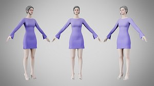 3D Dress 51 Ube