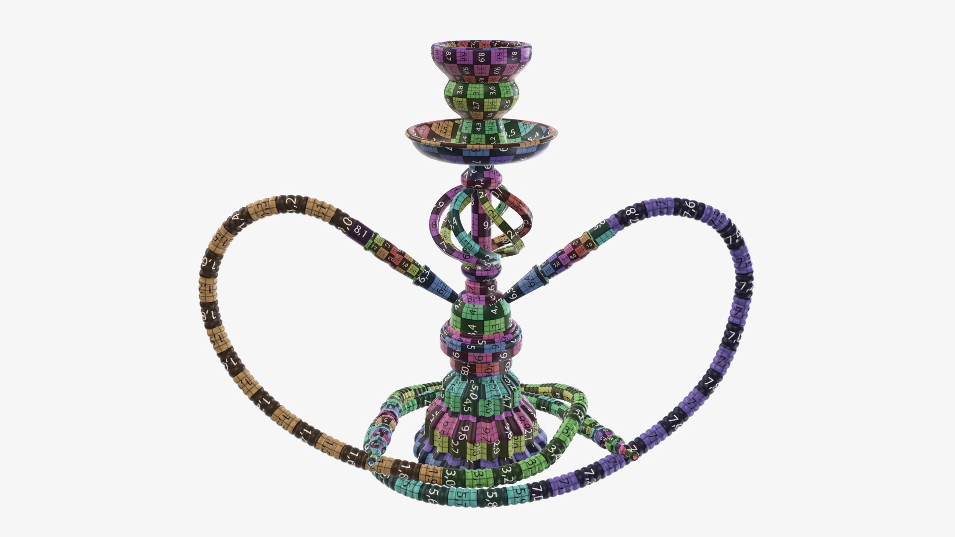 3D hookah hooka model - TurboSquid 1678105