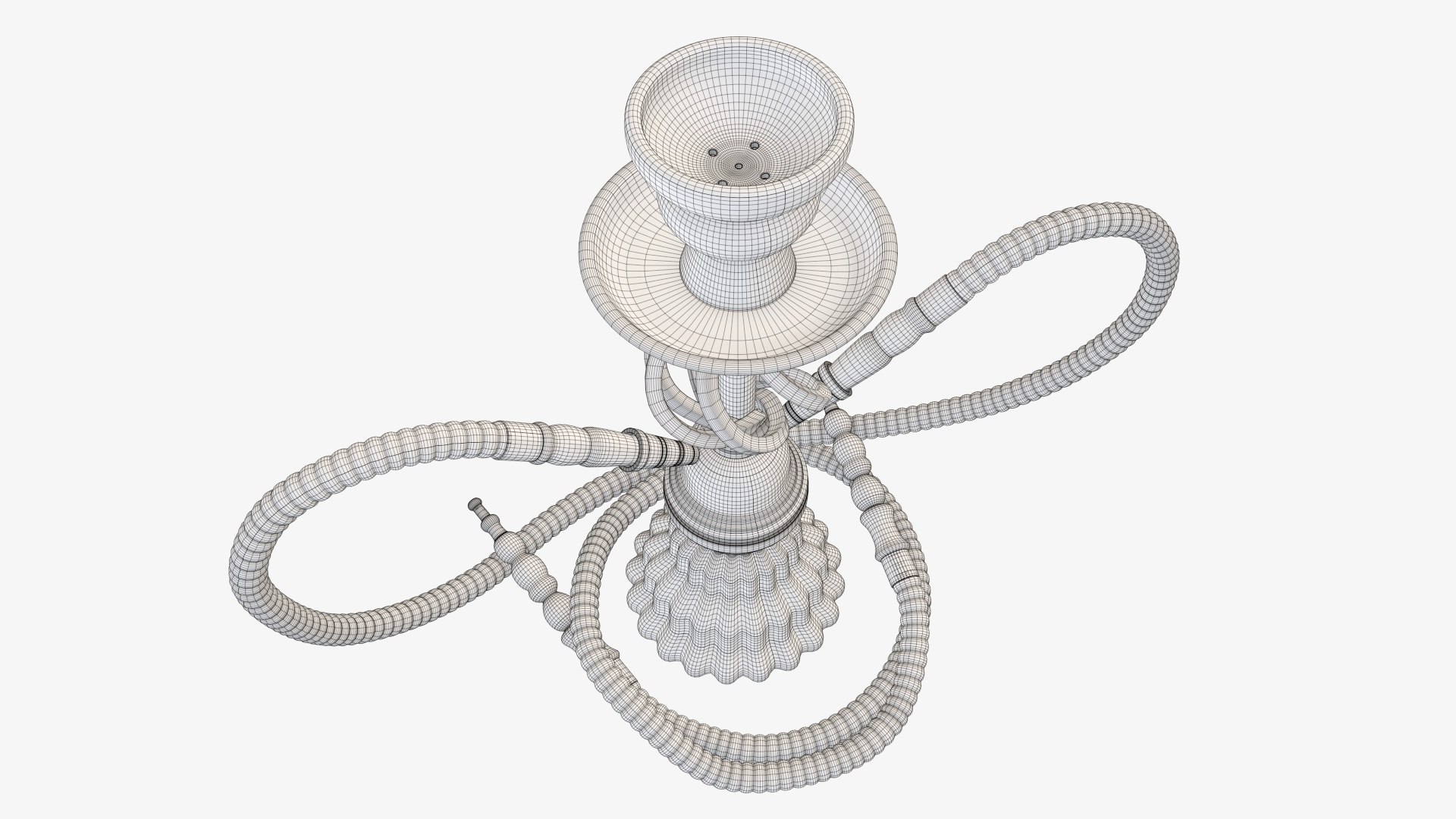 3D hookah hooka model - TurboSquid 1678105