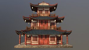 Japanese and korean tradional Building