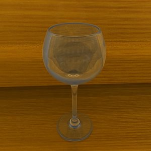 3d white wine model