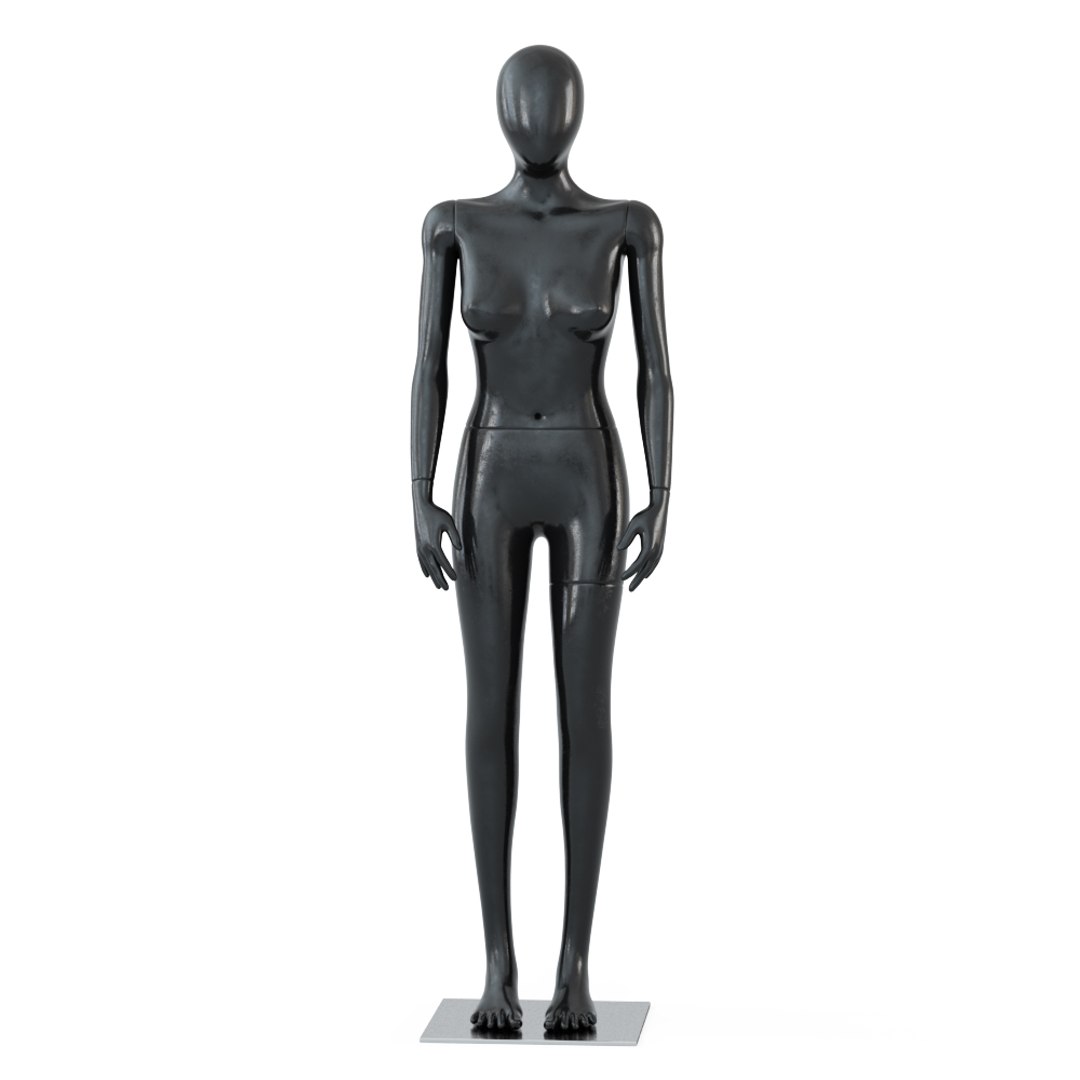 Female black mannequin standing 3D model - TurboSquid 1507899