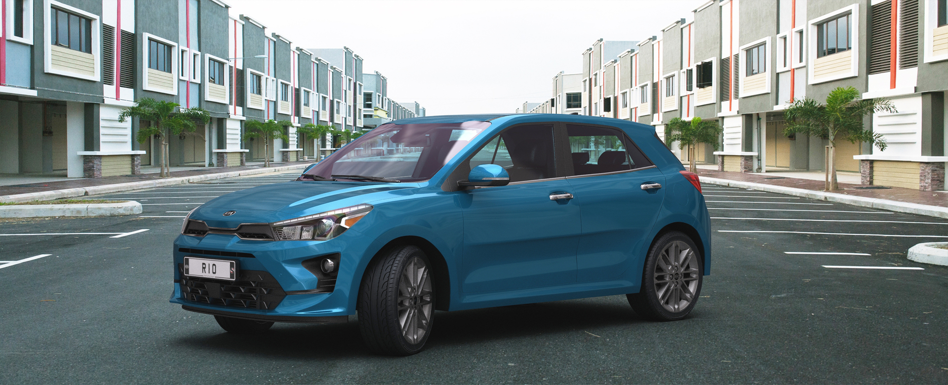 Realistic Kia Rio 2021 Model - TurboSquid 1640079
