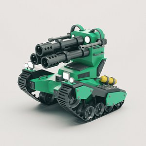 Stylized Tank 02 3D model