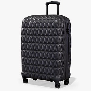 Travel Rolling Suitcase Black PBR