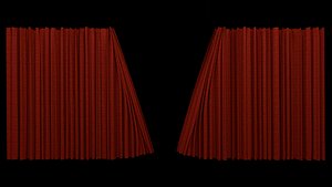 Curtains Animated as  Alembic
