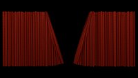 Curtains Animated as  Alembic