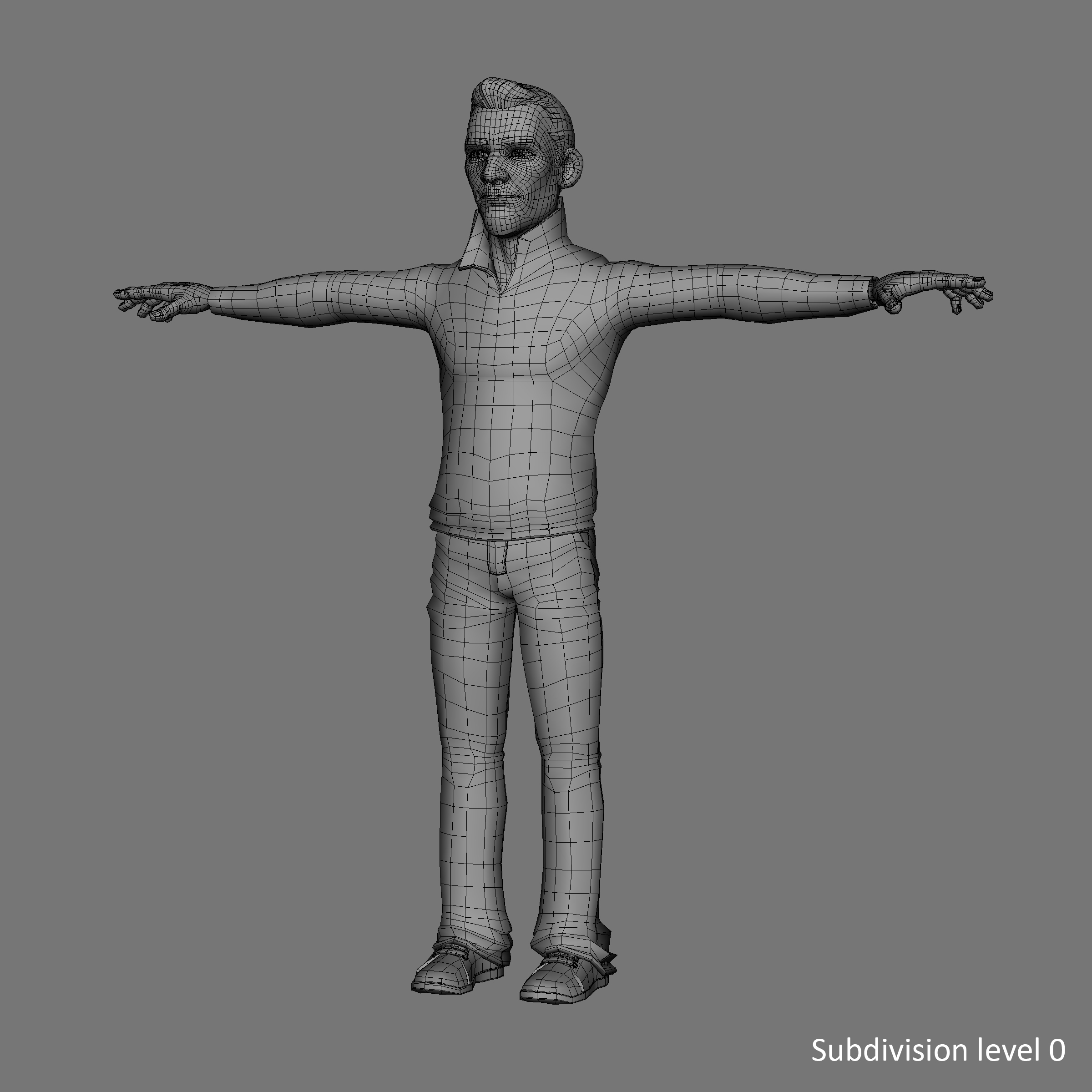 3d heroic cartoon character man