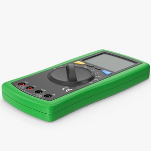 3D model Green Digital Multimeter