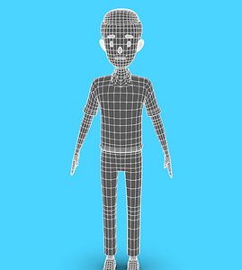 Cartoon Man People 3D