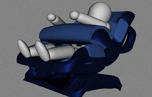 child safety seat 3d max
