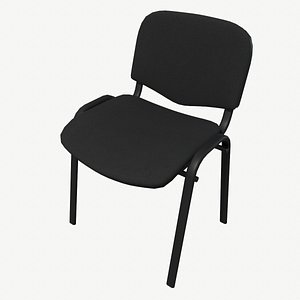 3D model low-poly office chair