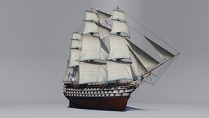 3D sea ship apostles line