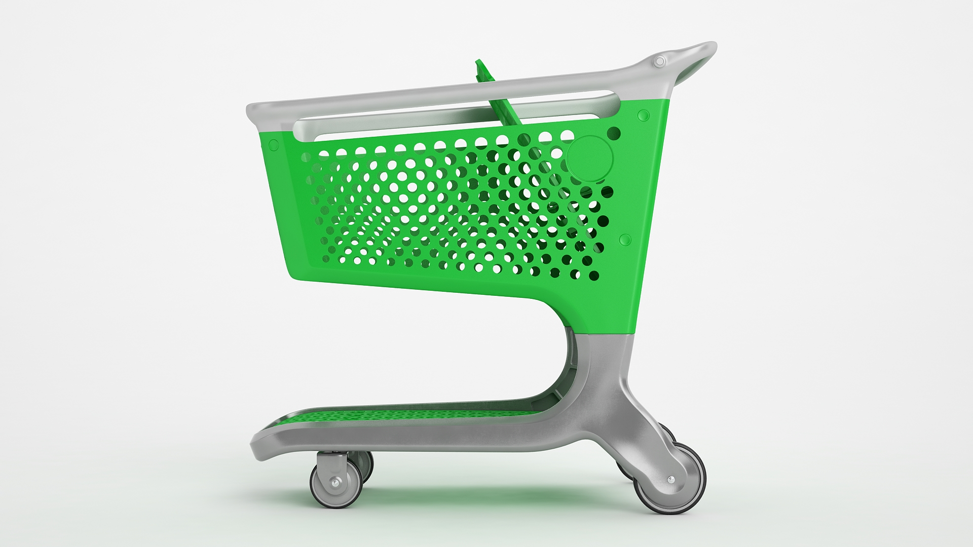 Plastic Roll Shopping Cart 02 3D Model TurboSquid 1961148