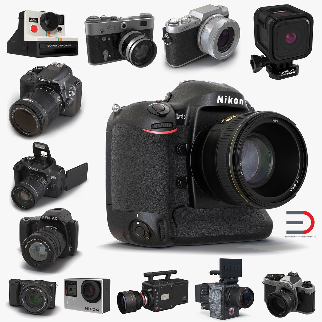 Cameras Collection 3D Models 3D model preview