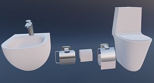 3D toilet toiletries