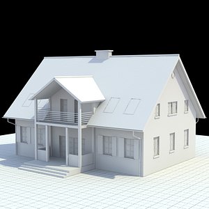single family 3d model