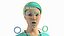 Krankenhauskrankenschwester, medizinisches Personal, Pose, Stethoskop, Fell,