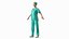 Krankenhauskrankenschwester, medizinisches Personal, Pose, Stethoskop, Fell,