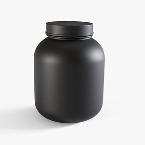 Plastic Bottle Black model