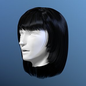3d woman hair model