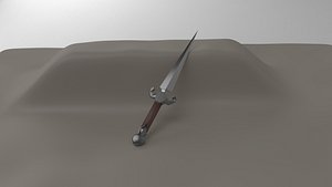 dagger rpg medieval 3D model