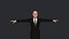 Jon Stewart, personnage 3D hyper réaliste, corps complet, entièrement gréé