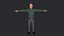 Jon Stewart, personnage 3D hyper réaliste, corps complet, entièrement gréé