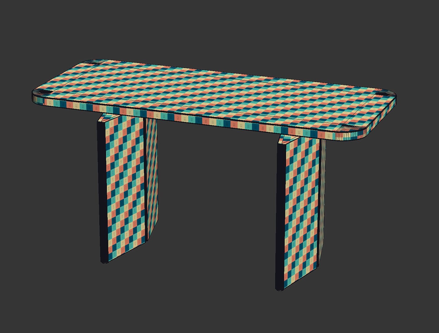 Oliva Console Table 3D - TurboSquid 2283606