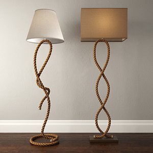 3D rope pier floor lamps
