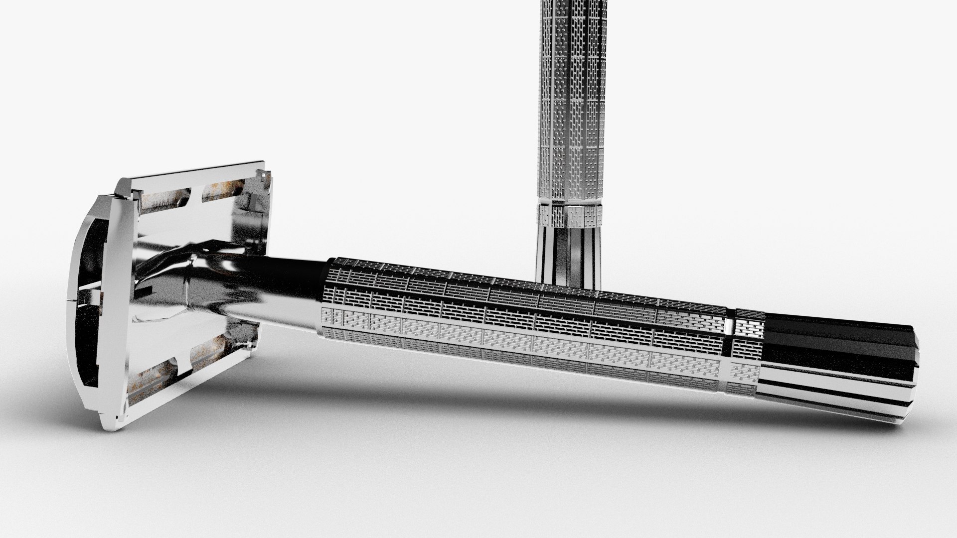 Safety Razor Blade Model TurboSquid 1499073