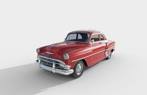 Low Poly Car - Volkswagen 210 Club Coupe 1953