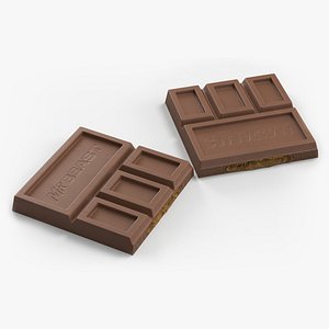 3D MrBeast Feastables Filled Chocolate Split model