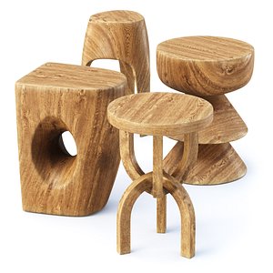 Collection stools by Pols Potten 3D