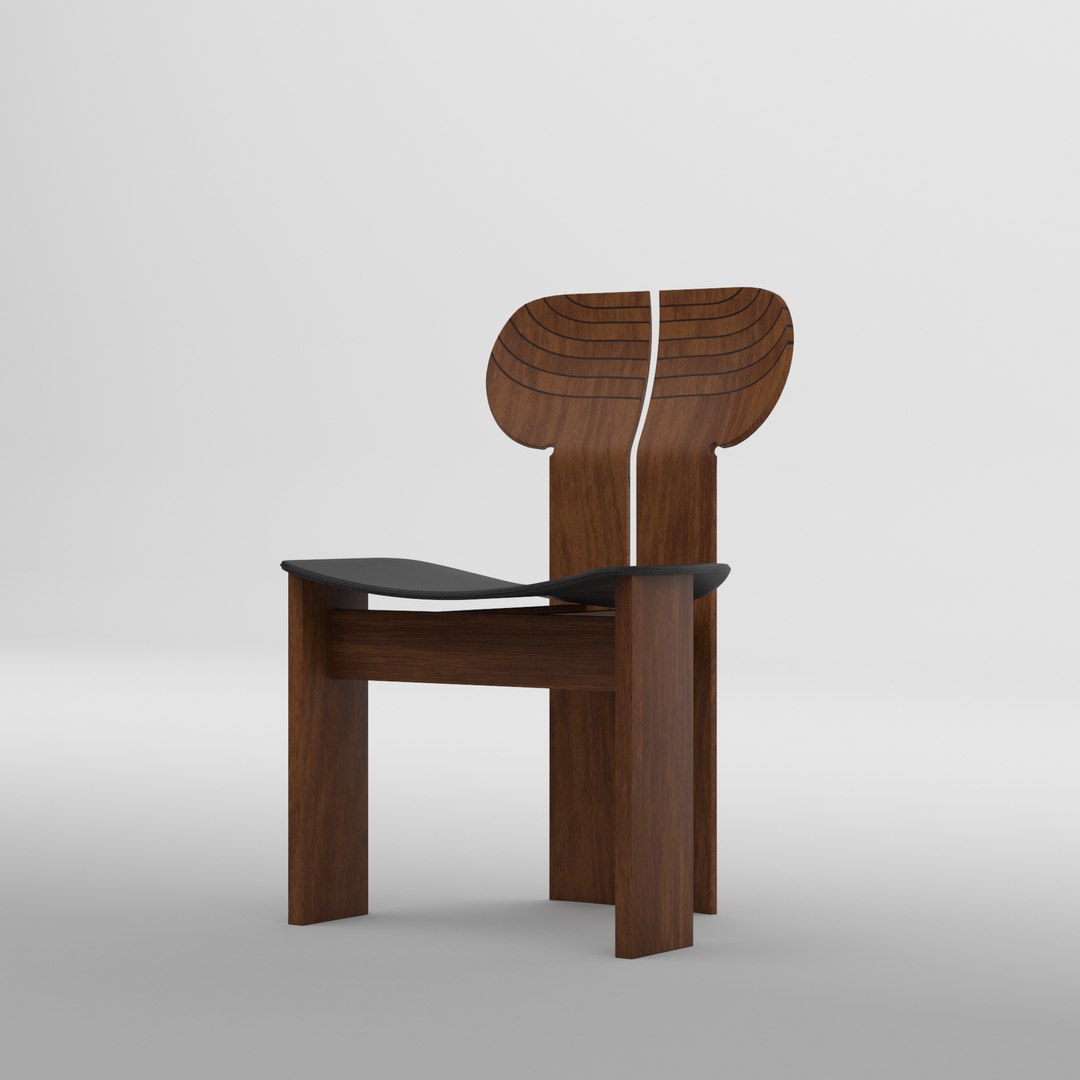 3D Africa Chair By Afra And Tobia Scarpa Model - TurboSquid 2238682