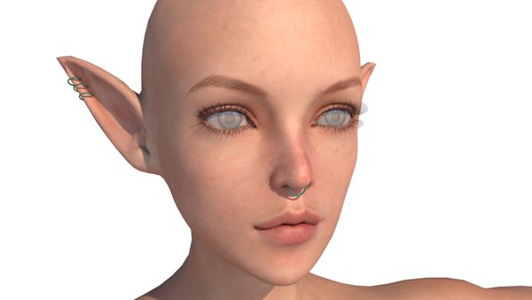 3D Mystical Female Elf model