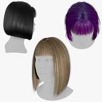 Hair Constructor - Short Hairstyles with Bangs