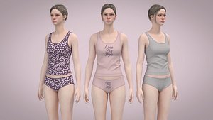 CLO 3D WOMEN UNDERWEAR