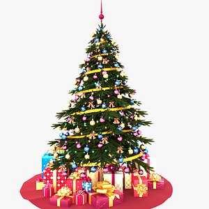 3d model christmas tree v4