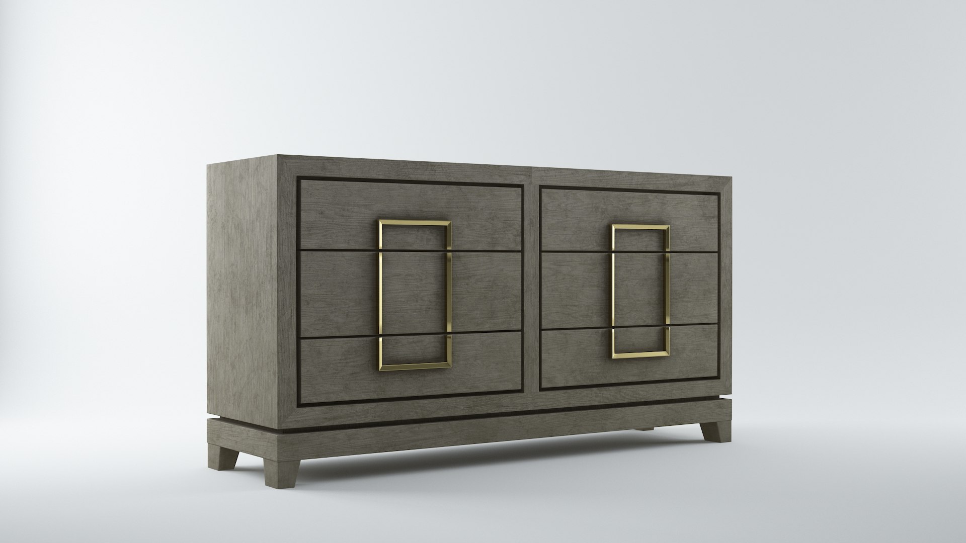 modelo 3d Berkeley Designs Lucca Drawers Table Set - TurboSquid 1949566