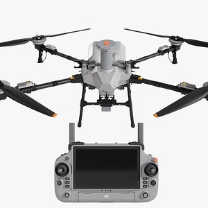 Dji T55 With RC Plus2 Remote 3D model