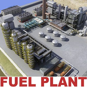 3d model fuel plant