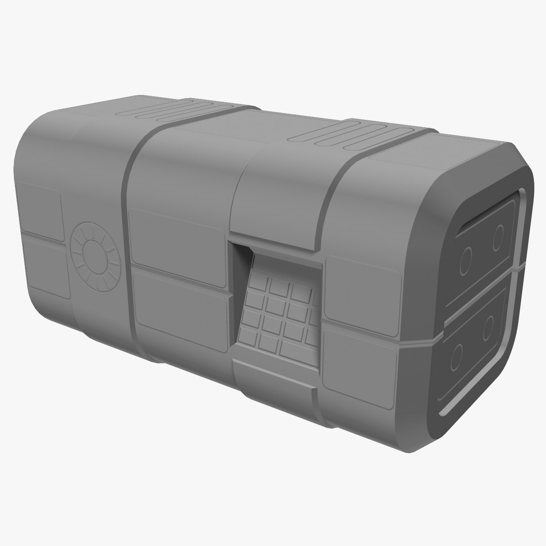 3d model of portable security case