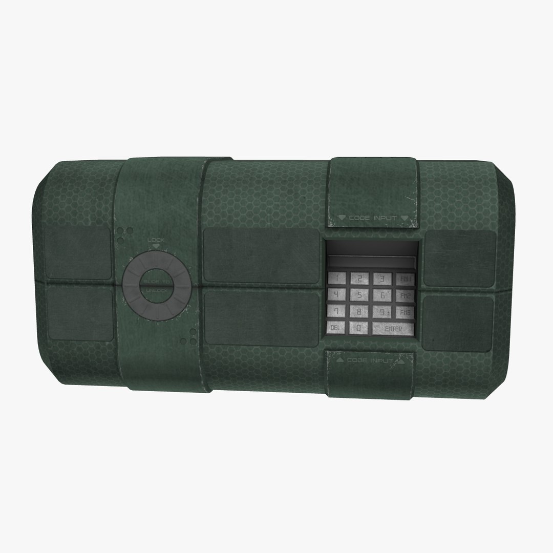 3d model of portable security case