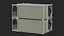 Estructura modular de contenedor con interior gris