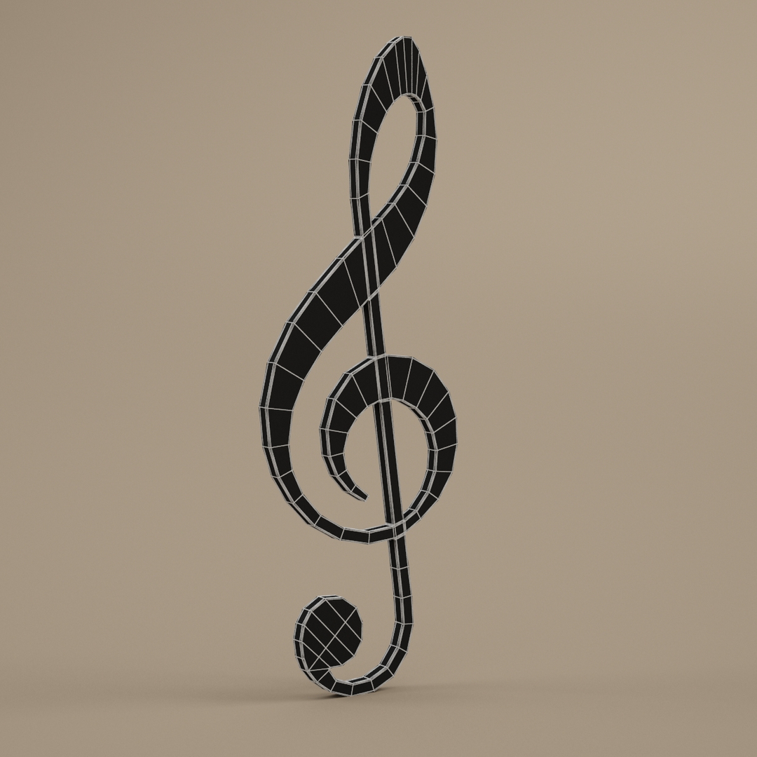 3d Model Music Symbol