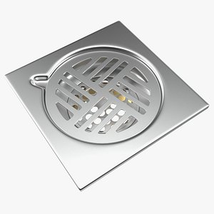 Shower Drain Covers - Bathroom Floor Drain Filter 3D model 3D