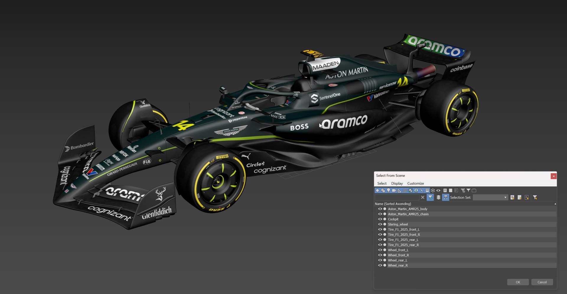 3D F1 Aston Martin AMR25 https://p.turbosquid.com/ts-thumb/to/sSUFz0/HR/amr25_0020/jpg/1742039651/1920x1080/fit_q87/086d3770f65575ae94a3011a71c467edb2a295ee/amr25_0020.jpg