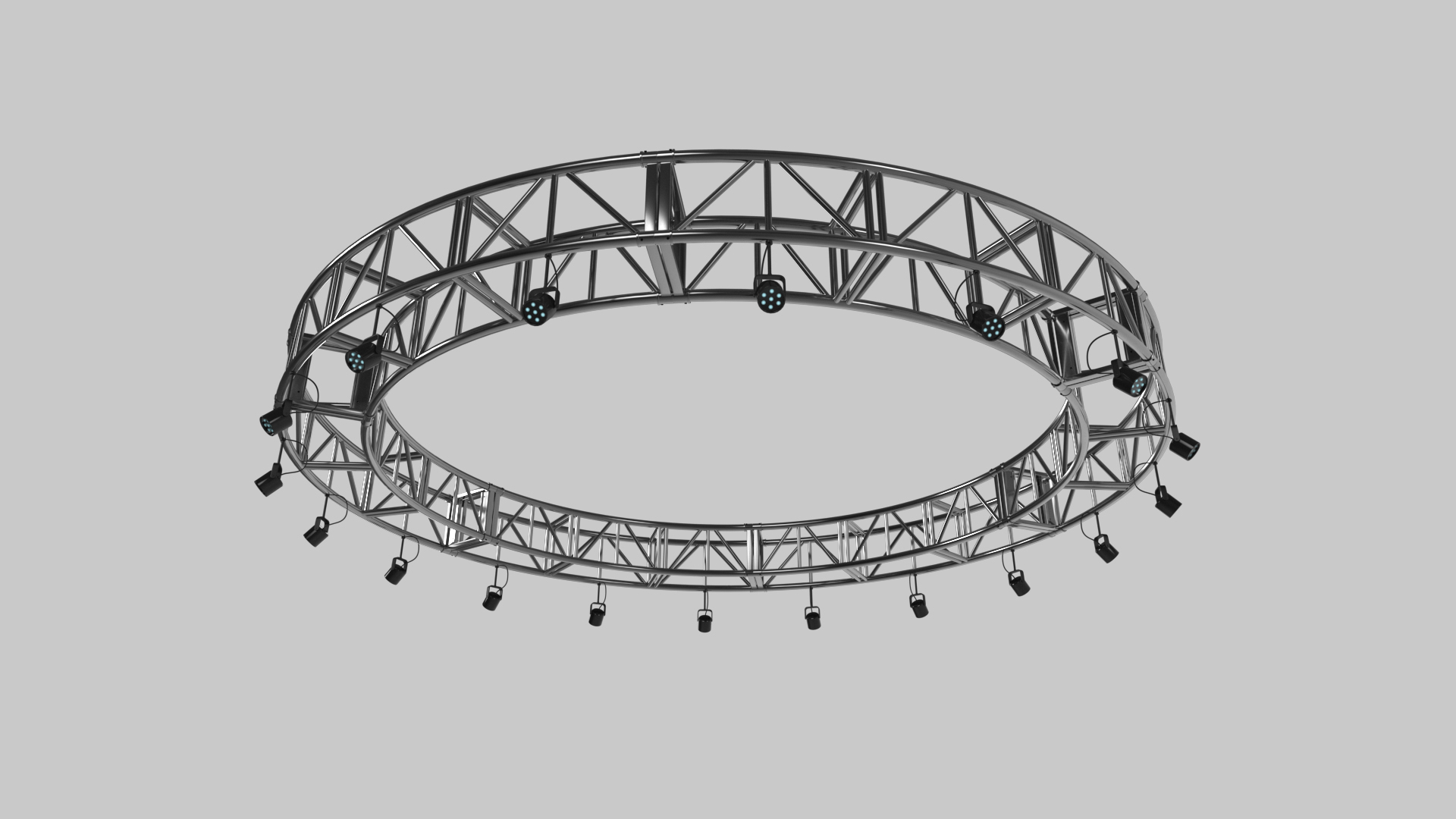 3D Circular Truss Stage Lighting Studio 1 - TurboSquid 2210764