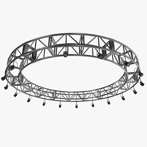 3D Circular Truss Stage Lighting Studio 1